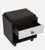 Nano Shoe Cabinet In Wenge & White Finish With Seating