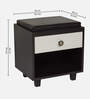 Nano Shoe Cabinet In Wenge & White Finish With Seating