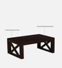 Nantes Sheesham Wood Coffee Table In Scratch Resistant Walnut Finish