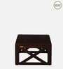 Nantes Sheesham Wood Coffee Table In Scratch Resistant Walnut Finish