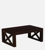 Nantes Sheesham Wood Coffee Table In Scratch Resistant Walnut Finish