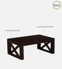 Nantes Sheesham Wood Coffee Table In Scratch Resistant Walnut Finish
