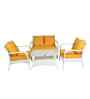 Nantes Wicker Sofa Set In Brown Color