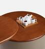 Naomi Solid Wood Coffee Table In Brown Finish