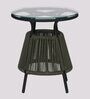 Naomi Metal Outdoor Coffee Table in Green & Black Finish