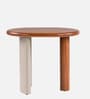 Naomi Solid Wood End Table In Brown Finish