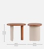Naomi Solid Wood End Table In Brown Finish