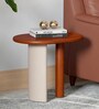 Naomi Solid Wood End Table In Brown Finish