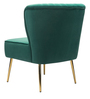 Napa Slipper Chair In Green Colour