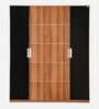 Naples 4 Door Wardrobe In Brown Colour