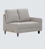 Naples Italian Fabric C Shape Corner Sofa In Grey Color