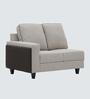 Naples Italian Fabric C Shape Corner Sofa In Grey Color