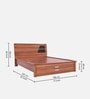Naples King Size Bed In Brown color With Hydraulic Storage