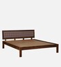 Naples Sheesham Wood Queen Size Bed In Provincial Teak Finish With Padded Headrest Naples Sheesham Wood Queen Size Bed In Provincial Teak Finish With Padded Headrest