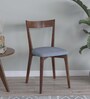 Napoli Solid Wood Dining Chair in Blue Colour, Set of 2