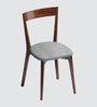 Napoli Solid Wood Dining Chair in Blue Colour, Set of 2