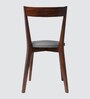Napoli Solid Wood Dining Chair in Blue Colour, Set of 2