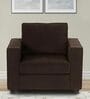 Wakefit Napper Fabric 1 Seater Sofa In Dark earth Colour