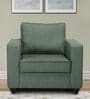 Wakefit Napper Fabric 1 Seater Sofa In Green Colour