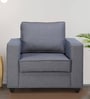 Wakefit Napper Fabric 1 Seater Sofa in Omega Blue Colour