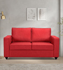 Wakefit Napper Fabric 2 Seater Sofa In Red Colour