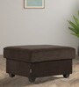 Napper Fabric Ottoman In Dark earth Colour