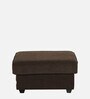 Napper Fabric Ottoman In Dark earth Colour