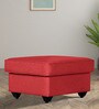 Napper Fabric Ottoman In Red Colour