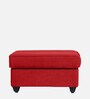 Napper Fabric Ottoman In Red Colour