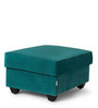 Napper Fabric Ottoman in Malibu Green Colour