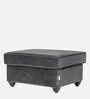 Napper Velvet Ottoman In Space Grey Colour