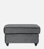 Napper Velvet Ottoman In Space Grey Colour