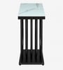 Narbonne Metal Console Table in Black Finish with Porcelain Top Narbonne Metal Console Table in Black Finish with Porcelain Top