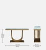 Narbonne Metal Console Table in Gold Finish with Porcelain Top