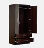 Nariko 2 Door Wardrobe with Drawers in Wenge Finish