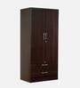 Nariko 2 Door Wardrobe with Drawers in Wenge Finish