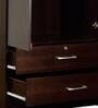 Nariko 2 Door Wardrobe with Drawers in Wenge Finish