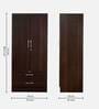 Nariko 2 Door Wardrobe with Drawers in Wenge Finish