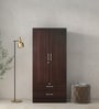 Nariko 2 Door Wardrobe with Drawers in Wenge Finish