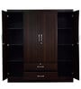 Nariko 4 Door Wardrobe in Wenge Finish with Lock
