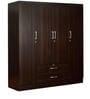 Nariko 4 Door Wardrobe in Wenge Finish with Lock
