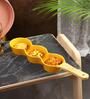 Narradora Luscious Ceramic Snack Dish Yellow