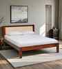 Narvik Sheesham Wood King Size Bed In Honey Oak  Finish