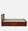 Narvik Sheesham Wood King Size Bed In Honey Oak  Finish With Hydraulic Storage