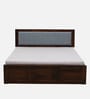 Narvik Sheesham Wood King Size Bed In Provincial Teak Finish With Box Storage