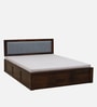 Narvik Sheesham Wood King Size Bed In Provincial Teak Finish With Box Storage
