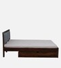 Narvik Sheesham Wood King Size Bed In Provincial Teak Finish With Drawer Storage