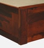 Narvik Sheesham Wood Queen Size Bed In Honey Oak  Finish With Box Storage