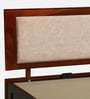 Narvik Sheesham Wood Queen Size Bed In Honey Oak  Finish With Hydraulic Storage