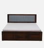 Narvik Sheesham Wood Queen Size Bed In Provincial Teak Finish With Box Storage